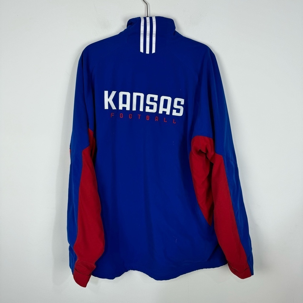Adidas Kansas Jayhawk Performance Full Zip Jacket - image 2